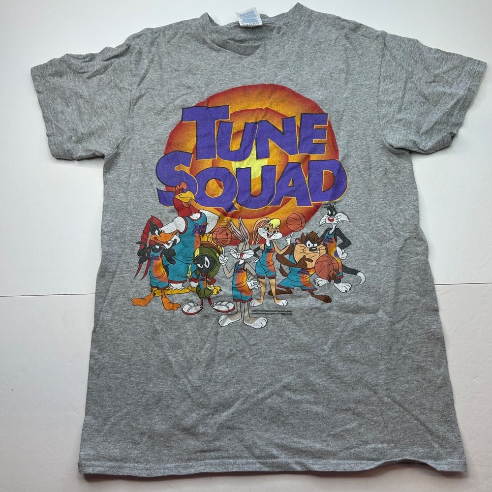 Looney Tunes Tune Squad T Shirt Mens Small Gray Space Jam Legacy Graphic Tee